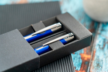 Logotrade promotional item picture of: Metal writing set CLAREMONT