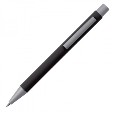 Logo trade promotional giveaway photo of: Metal ballpen soft touch ABU DHABI