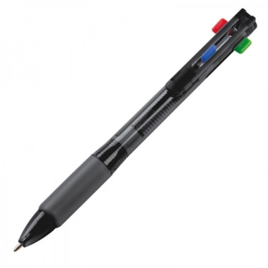 Logo trade promotional items picture of: Plastic ballpen 4in1 NEAPEL