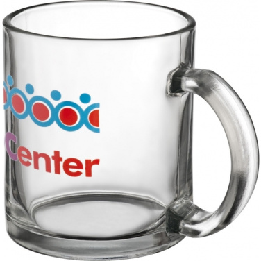 Logo trade business gifts image of: Glass mug LIMERICK 300 ml