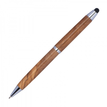 Logotrade promotional gifts photo of: Wooden ballpen with touch function ERFURT