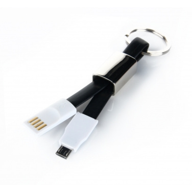 Logo trade advertising products picture of: Data transfer cable and keyring