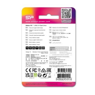 Logo trade business gifts image of: Pendrive silicon power helios 101 2.0