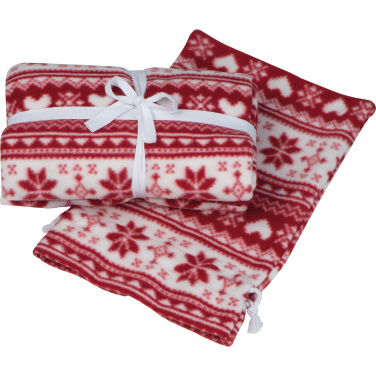 Logo trade corporate gifts image of: Christmassy blanket DEBRECEN