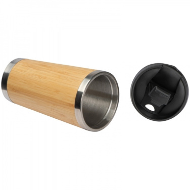 Logo trade business gift photo of: Stainless steel mug BAMBOOGARDEN 400 ml