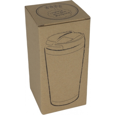 Logotrade advertising product picture of: Stainless steel mug BAMBOOGARDEN 400 ml