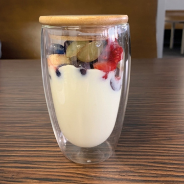 Logo trade promotional merchandise image of: Double-walled glass ZAKOPANE 500 ml