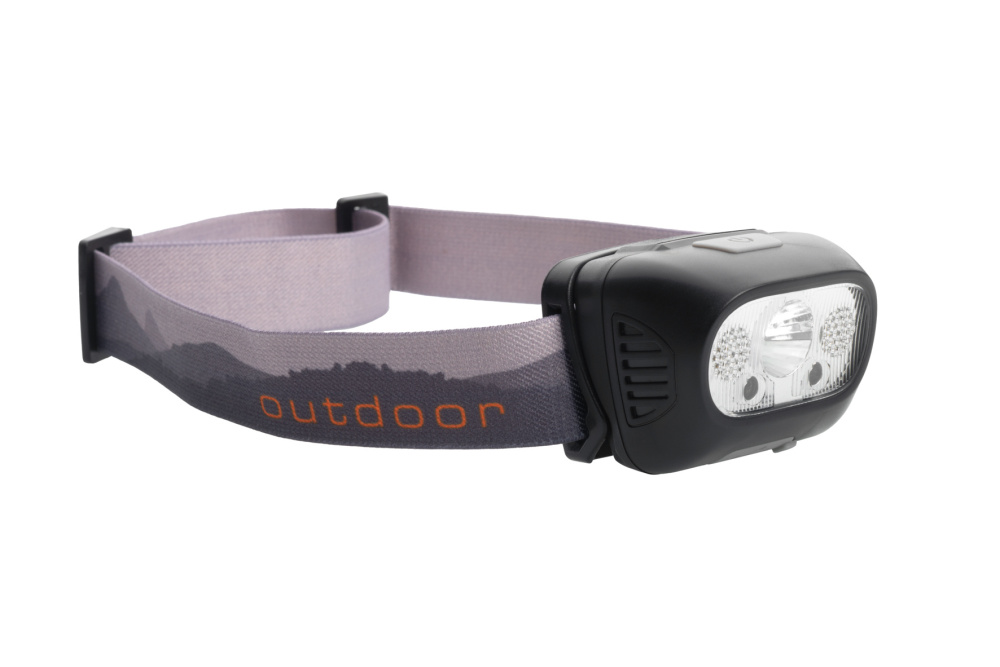 Logo trade promotional products image of: Head lamp HERLEN Schwarzwolf