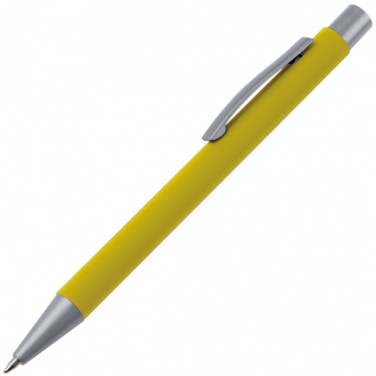 Logo trade promotional items image of: Metal ballpen soft touch ABU DHABI