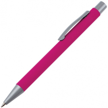 Logo trade promotional item photo of: Metal ballpen soft touch ABU DHABI