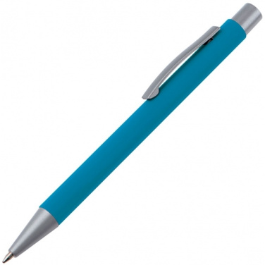 Logo trade business gifts image of: Metal ballpen soft touch ABU DHABI