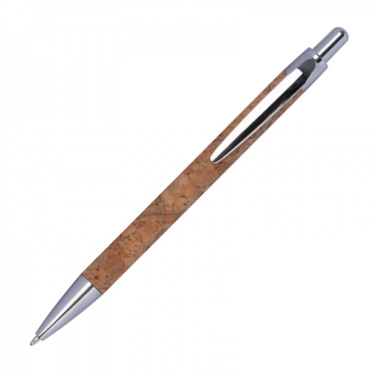 Logo trade promotional giveaways image of: Cork pen KINGSWOOD
