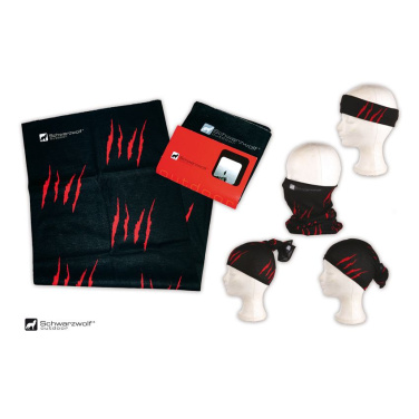 Logo trade business gift photo of: Multifunction bandana BANDANA Schwarzwolf