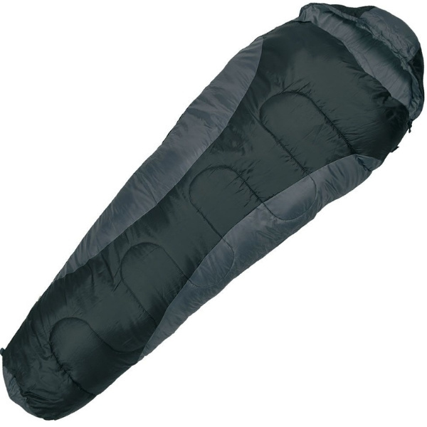 Logo trade promotional giveaways picture of: Sleeping bag KINABALU Schwarzwolf