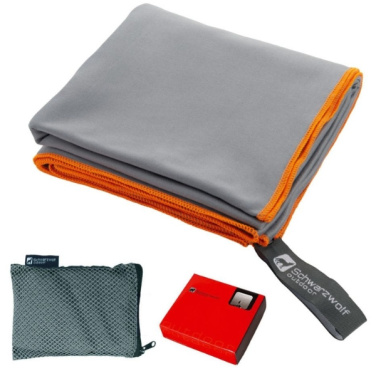 Logo trade corporate gifts picture of: Towel MALAREN Schwarzwolf