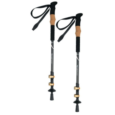 Logotrade corporate gift picture of: Trekking poles DENALI Schwarzwolf
