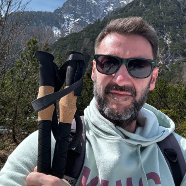 Logotrade corporate gift picture of: Trekking poles DENALI Schwarzwolf