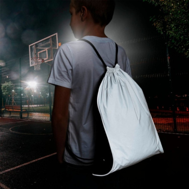 Logo trade promotional items image of: Drawstring bag DENISON Schwarzwolf