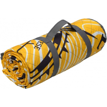 Logotrade promotional giveaways photo of: Foldable picnic blanket ALVERNIA Schwarzwolf