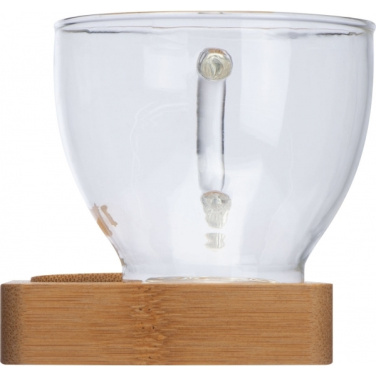 Logo trade promotional items picture of: Tray with cup and spoon FORMOSA 150 ml