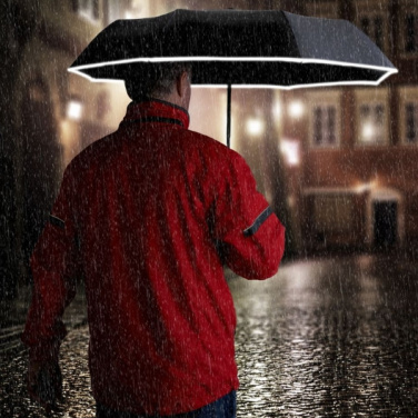 Logo trade promotional products image of: Umbrella CRUX Schwarzwolf