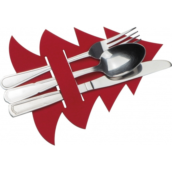 Logo trade promotional merchandise image of: Cutlery pad in Christmas tree shape DUFFEL