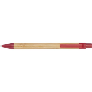 Logotrade promotional item picture of: Wheatstraw and bamboo ballpen HALLE