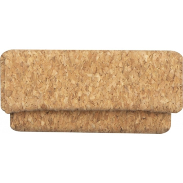 Logo trade promotional items image of: Twist-ballpen metal and cork LILLEHAMMER