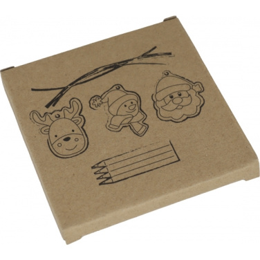 Logo trade advertising products picture of: Christmas tree tag painting set DRESDEN