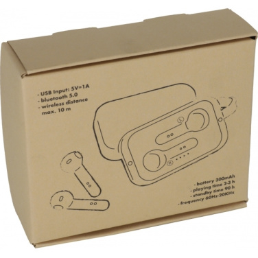 Logo trade promotional gifts image of: Bluetooth earbuds BARCELONA