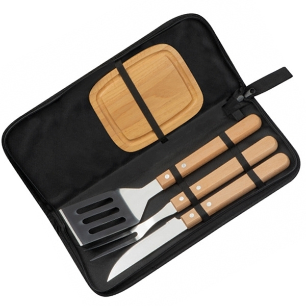 Logo trade business gift photo of: Barbecue set BELFAST