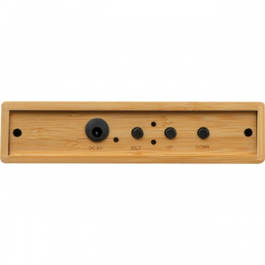 Logo trade promotional item photo of: Desk clock TRONDHEIM