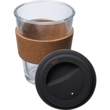 Logo trade promotional gifts image of: Glass drinking cup WROCŁAW 350ml