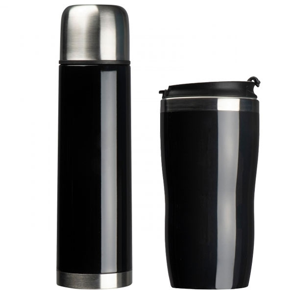 Logotrade promotional item image of: Set of vacuum flask and drinking cup SPLIT 450 ml