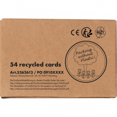 Logo trade promotional items image of: Playing cards NEW CASTLE