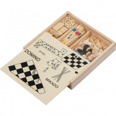 Logotrade corporate gift image of: Wooden game collection RIGA