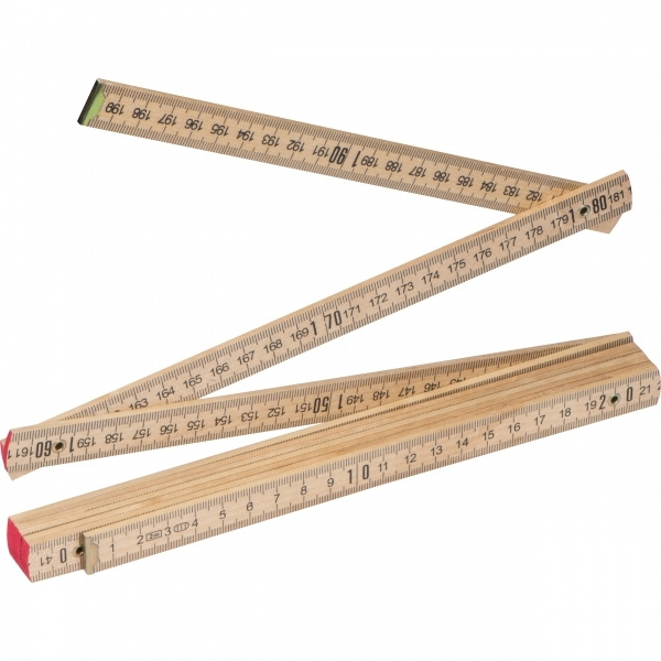 Logo trade promotional giveaway photo of: Folding rule ST. GALLEN