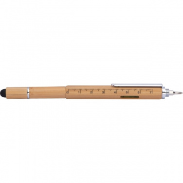 Logo trade promotional merchandise image of: 6in1 multifunctional pen COIMBRA