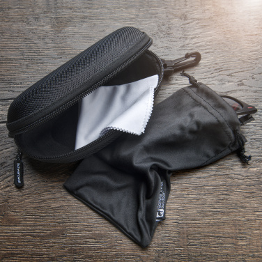 Logo trade promotional gifts image of: Case for sunglasses ARKANSAS Schwarzwolf