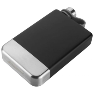 Logo trade advertising products picture of: Hip flask set TAHAT Schwarzwolf