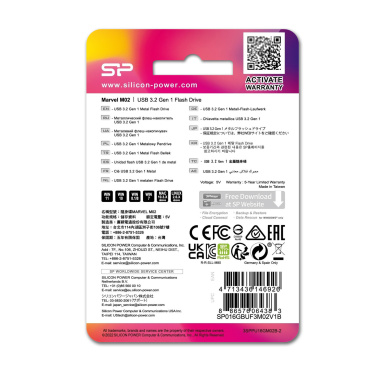 Logotrade corporate gift picture of: Pendrive Silicon Power Marvel - M02 3.2 16GB