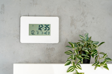 Logo trade promotional giveaways image of: Wall clock BELGRADE