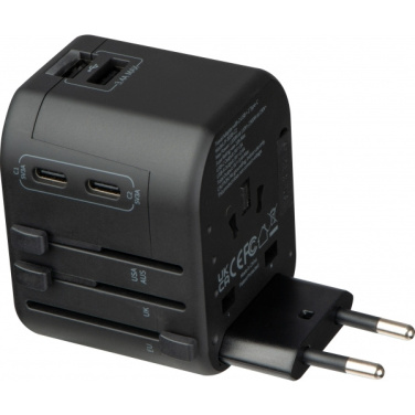 Logo trade business gifts image of: Travel Adapter Maracena