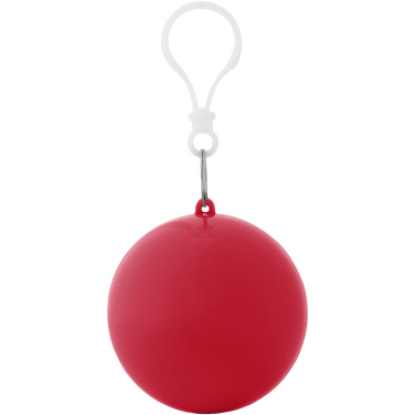 Logotrade corporate gift image of: Xina rain poncho in storage ball with keychain
