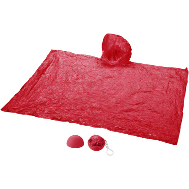 Logo trade advertising product photo of: Xina rain poncho in storage ball with keychain