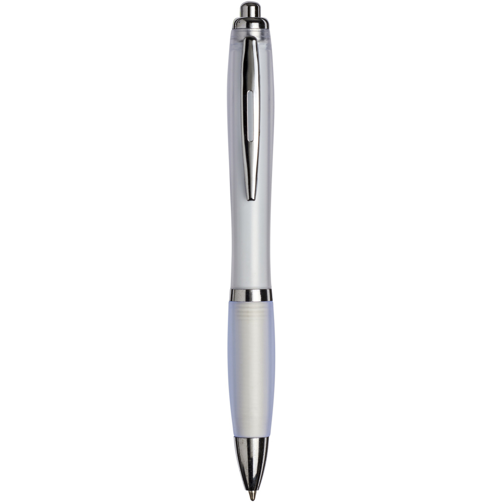 Logotrade promotional item picture of: Curvy ballpoint pen with frosted barrel and grip