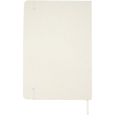 Logo trade promotional item photo of: Bass A5 recycled hard cover notebook with lined pages