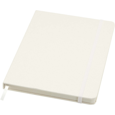 Logo trade corporate gifts image of: Bass A5 recycled hard cover notebook with lined pages