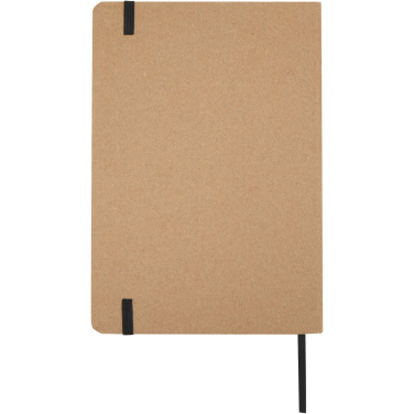 Logo trade promotional gift photo of: Holm A5 stone paper hard cover notebook with lined pages