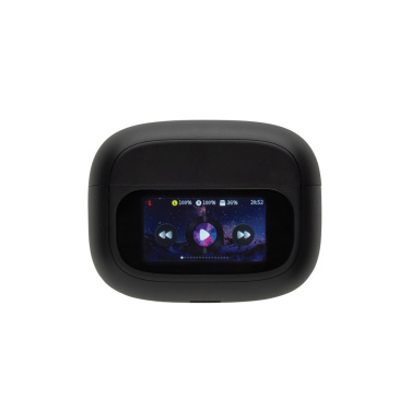 Logotrade promotional product picture of: Airtune RCS recycled plastic ANC earbuds with touch screen